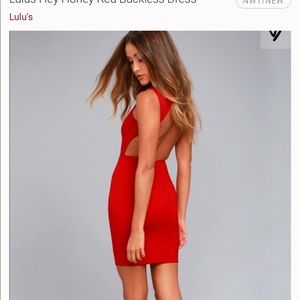Lulus Hey Honey Red Dress